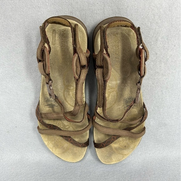 Merrell Jacardia Womens Dark Earth Brown Outdoor Strappy Sandals Size 10 - Picture 10 of 13